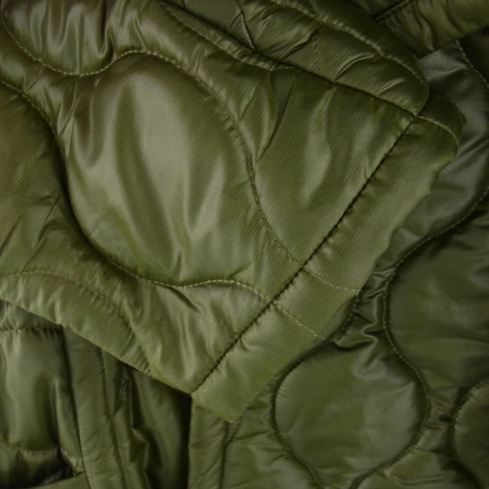ジュンミカミ Quilted Coat キルティング ロング コート カーキ系【中古】