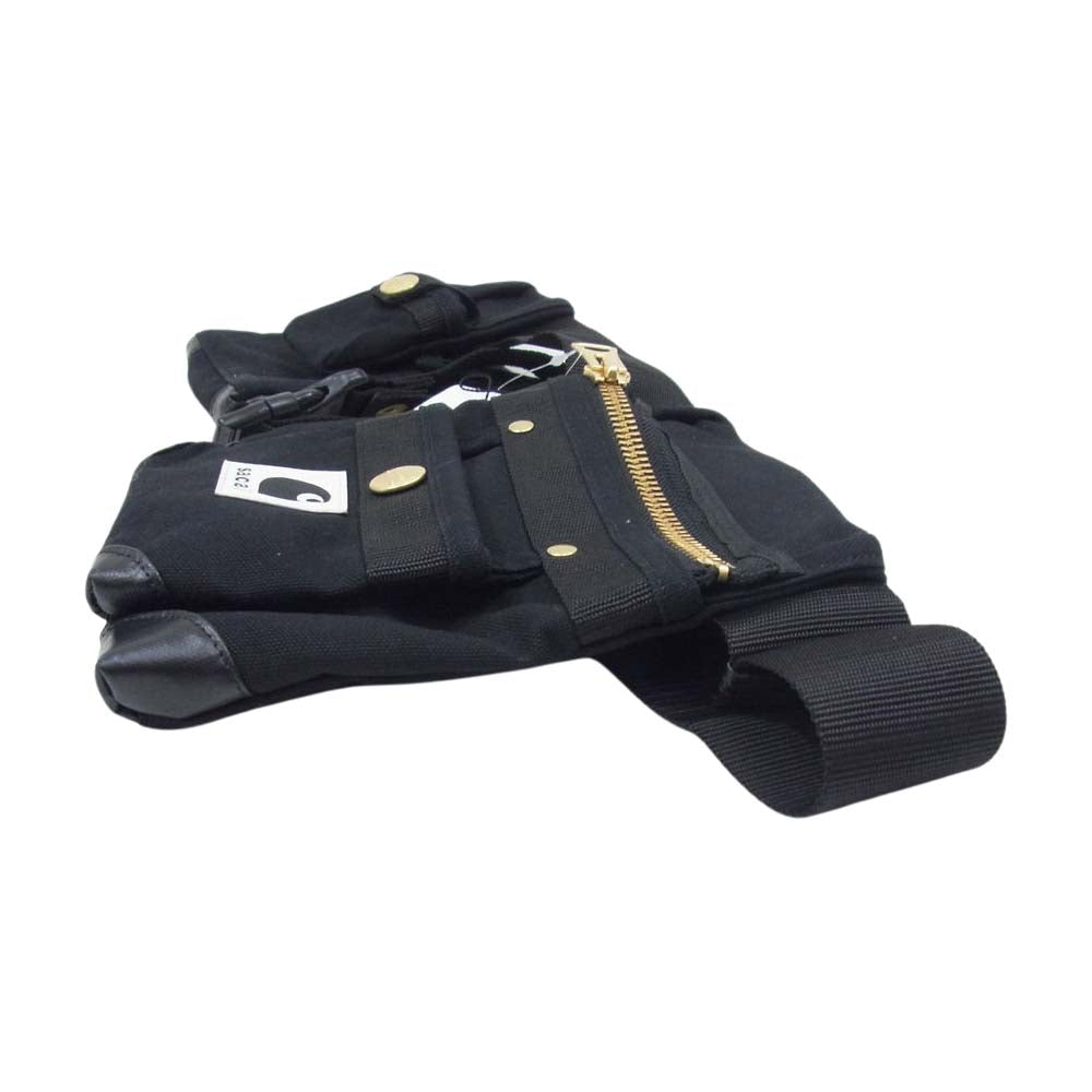 Sacai サカイ 23AW 23-0559S Carhartt WIP Pocket Bag カーハート ウェスト バッグ ブラック系 38【極上美品】【中古】