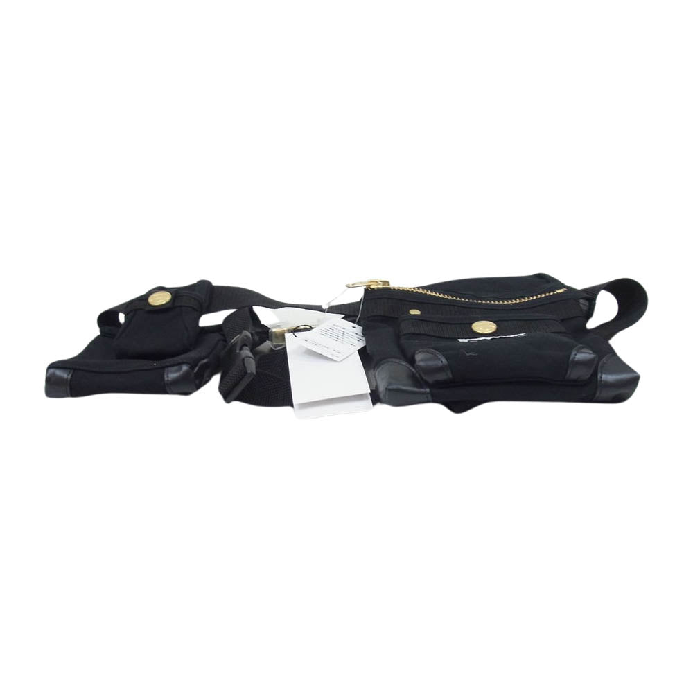 Sacai サカイ 23AW 23-0559S Carhartt WIP Pocket Bag カーハート ウェスト バッグ ブラック系 38【極上美品】【中古】