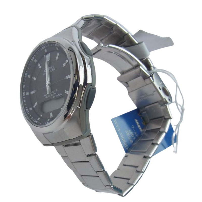 G-SHOCK ジーショック WVA-M600 wave ceptor ウェーブセプター ソーラー ウォッチ 腕時計 ブラック シルバー系【極上美品】【中古】