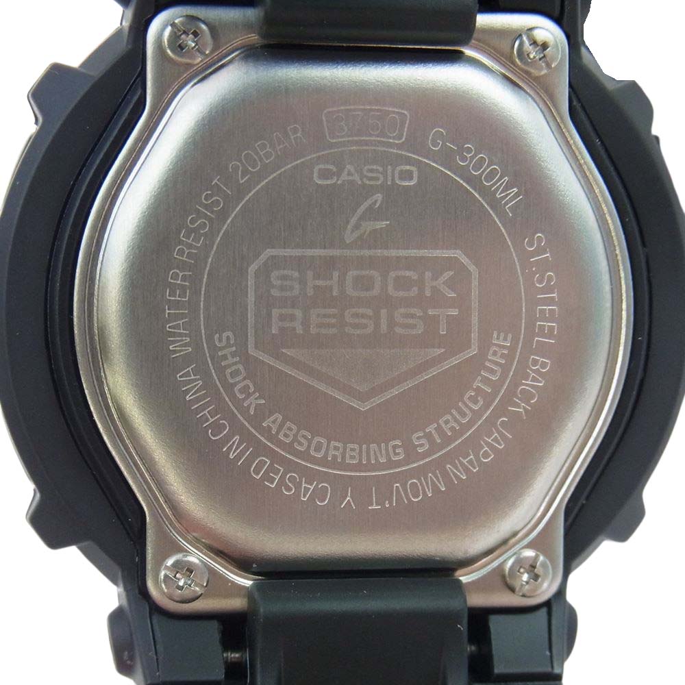 G-SHOCK ジーショック G-300ML-1AJF ANALOG DIGITAL デジアナ ウォッチ 腕時計 ブラック系【美品】【中古】