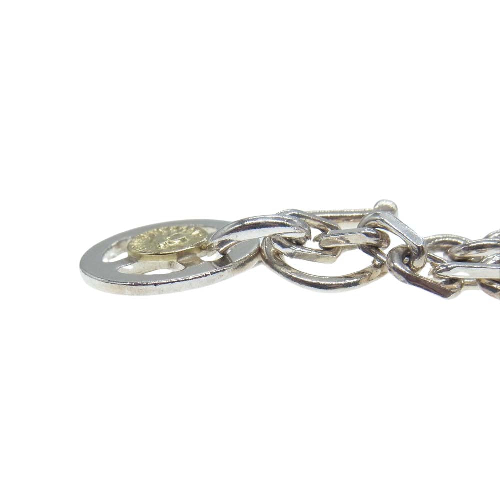 WINGROCK ウィングロック 18K 金メタル付き メディスンホイール チェーン シルバー系【中古】