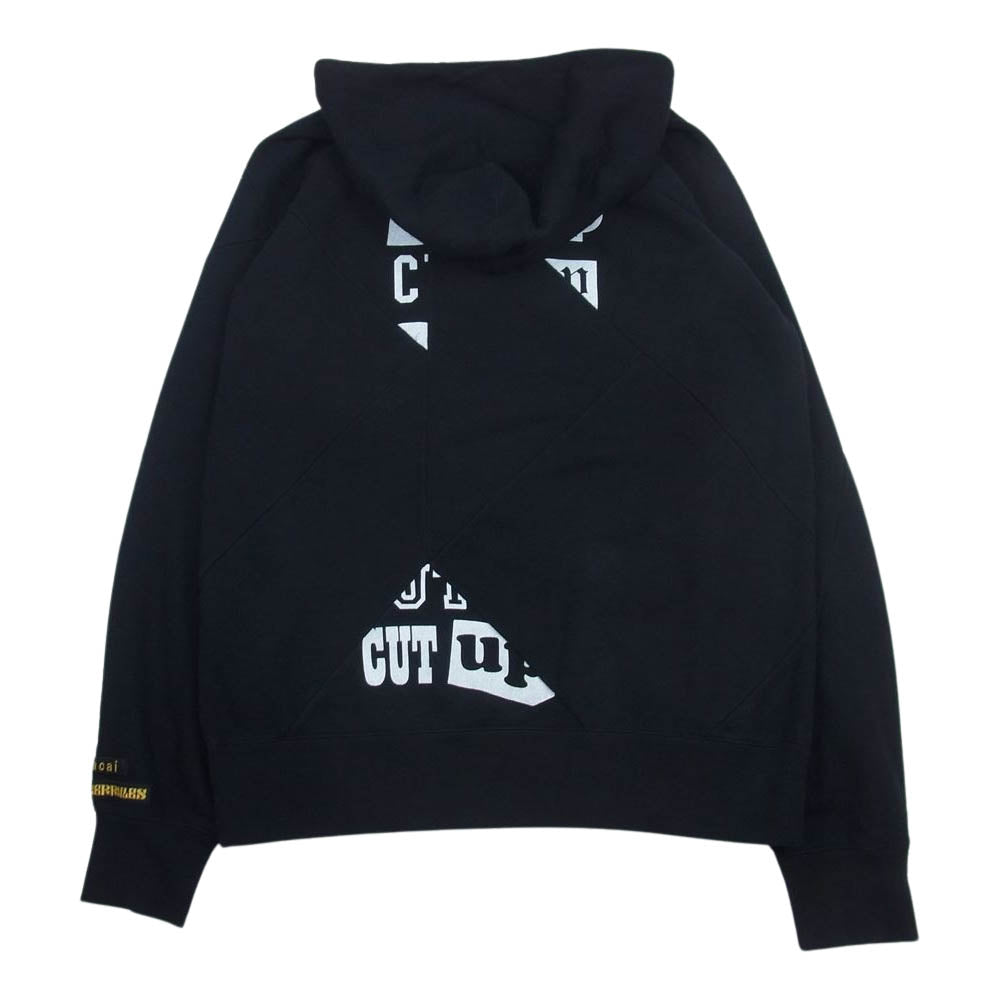 Sacai サカイ 21SS 21-0172S Hank Willis Thomas Archive Mix Hoodie ハンク・ウィリス・トーマス アーカイブミックス パーカー ブラック系 3【中古】