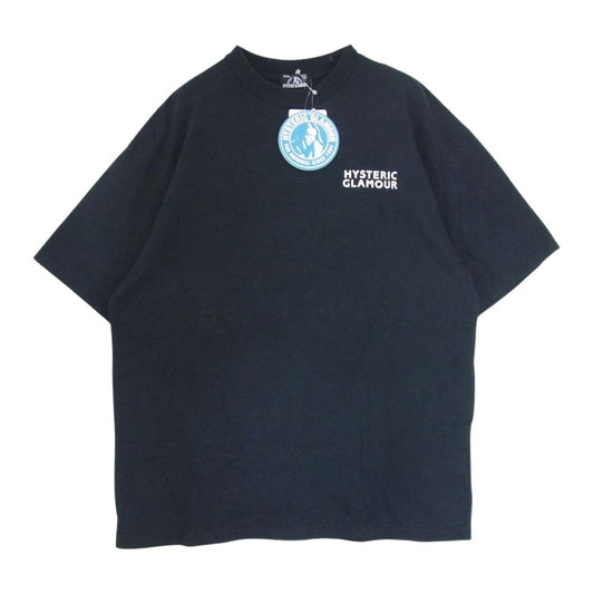 HYSTERIC GLAMOUR ヒステリックグラマー 02203CT15 GUITAR GIRL ギターガール オーバーサイズ 半袖Tシャツ ブラック系 L【中古】