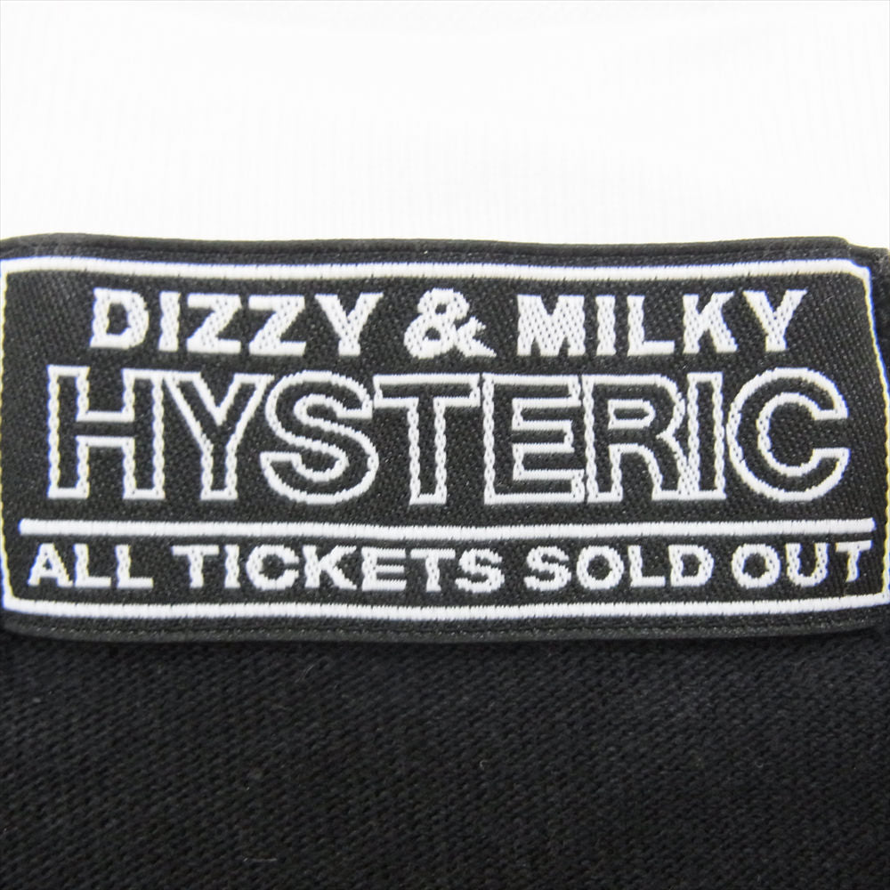 HYSTERIC GLAMOUR ヒステリックグラマー 02233CL03 GIRL ON THE TOP ガールオンザトップ 七分袖 ラグランスリーブ Tシャツ ブラック系 L【中古】