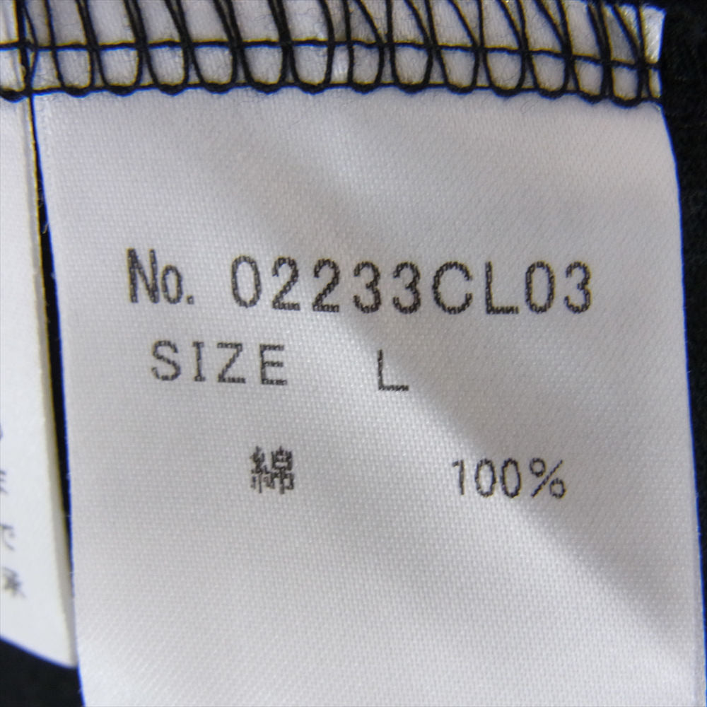 HYSTERIC GLAMOUR ヒステリックグラマー 02233CL03 GIRL ON THE TOP ガールオンザトップ 七分袖 ラグランスリーブ Tシャツ ブラック系 L【中古】