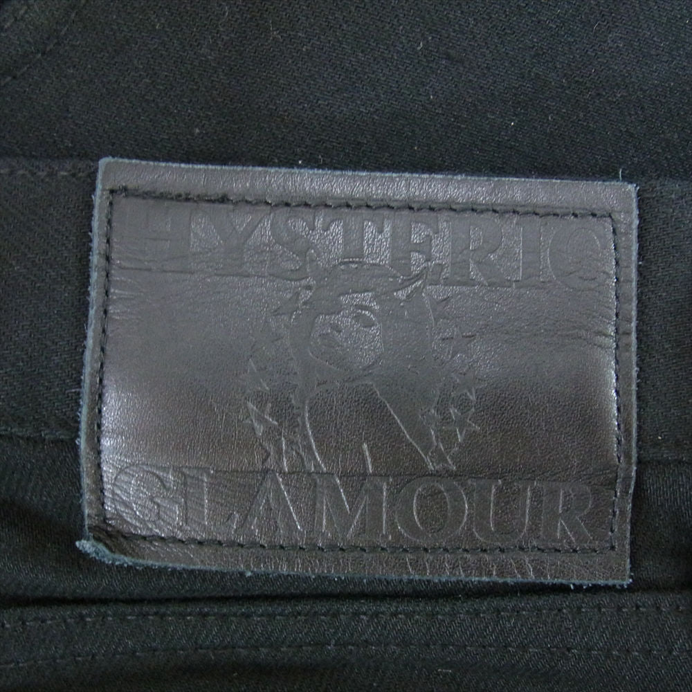 HYSTERIC GLAMOUR ヒステリックグラマー 02213AP16 スタッズ付き ブラック デニム スリム パンツ ブラック系 32【中古】