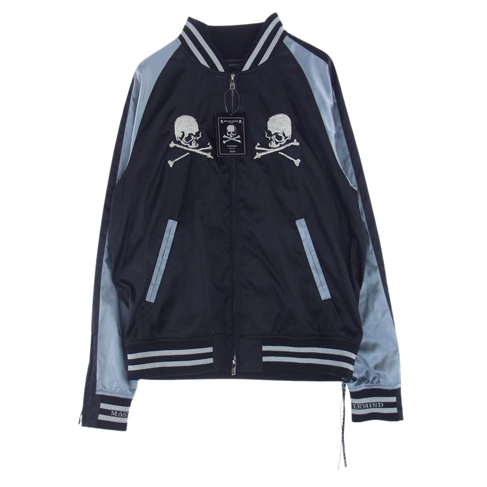 mastermind JAPAN マスターマインドジャパン 20SS MJ20E04-BL018-500 Souvenir Jacket バックスカル刺繍 スーベニアジャケット スカジャン ブラック系 シルバー系 M【美品】【中古】