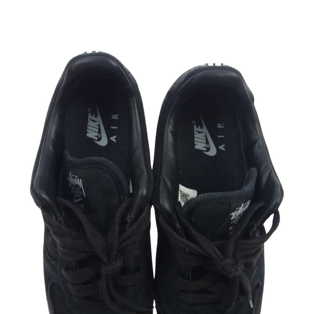 NIKE ナイキ CZ9084-001 Air Force 1 Low Triple Black Stussy ステューシー エアフォースワン ローカット スニーカー    ブラック系 27cm【中古】