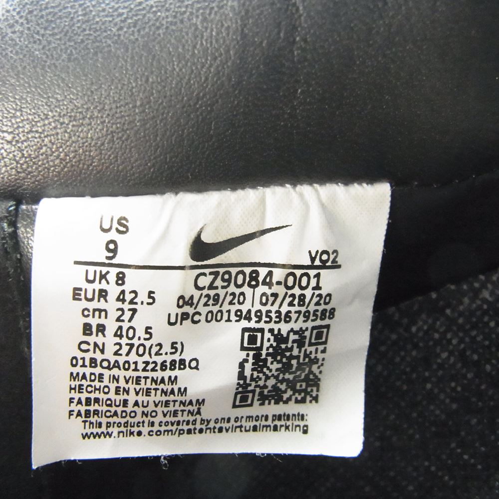 NIKE ナイキ CZ9084-001 Air Force 1 Low Triple Black Stussy ステューシー エアフォースワン ローカット スニーカー    ブラック系 27cm【中古】