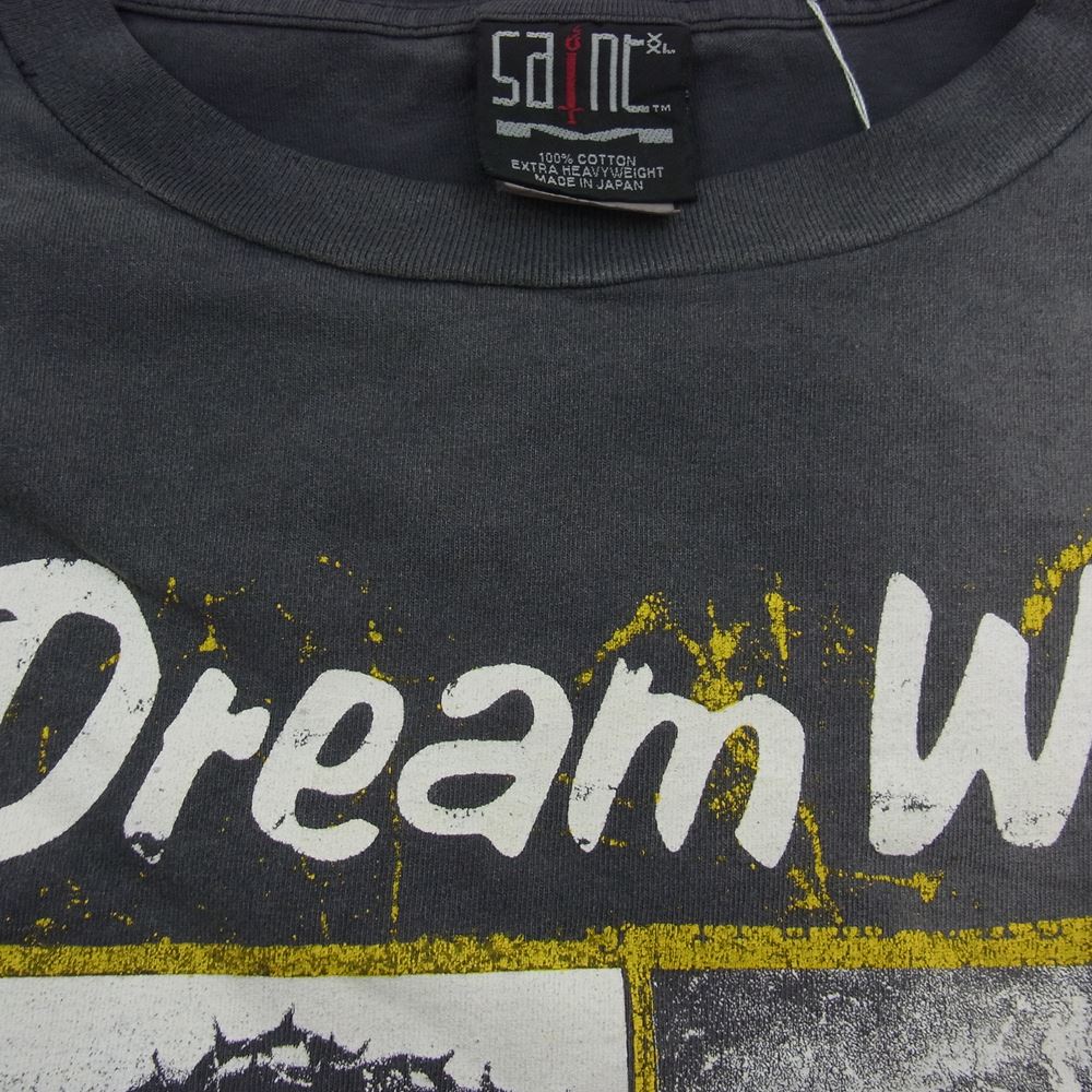 SAINT MICHAEL セントマイケル 23AW SM-A23-0000-012 DREAM WAR LS TEE ヴィンテージ加工 ロングスリーブ 長袖Ｔシャツ  チャコール系 XXL【美品】【中古】