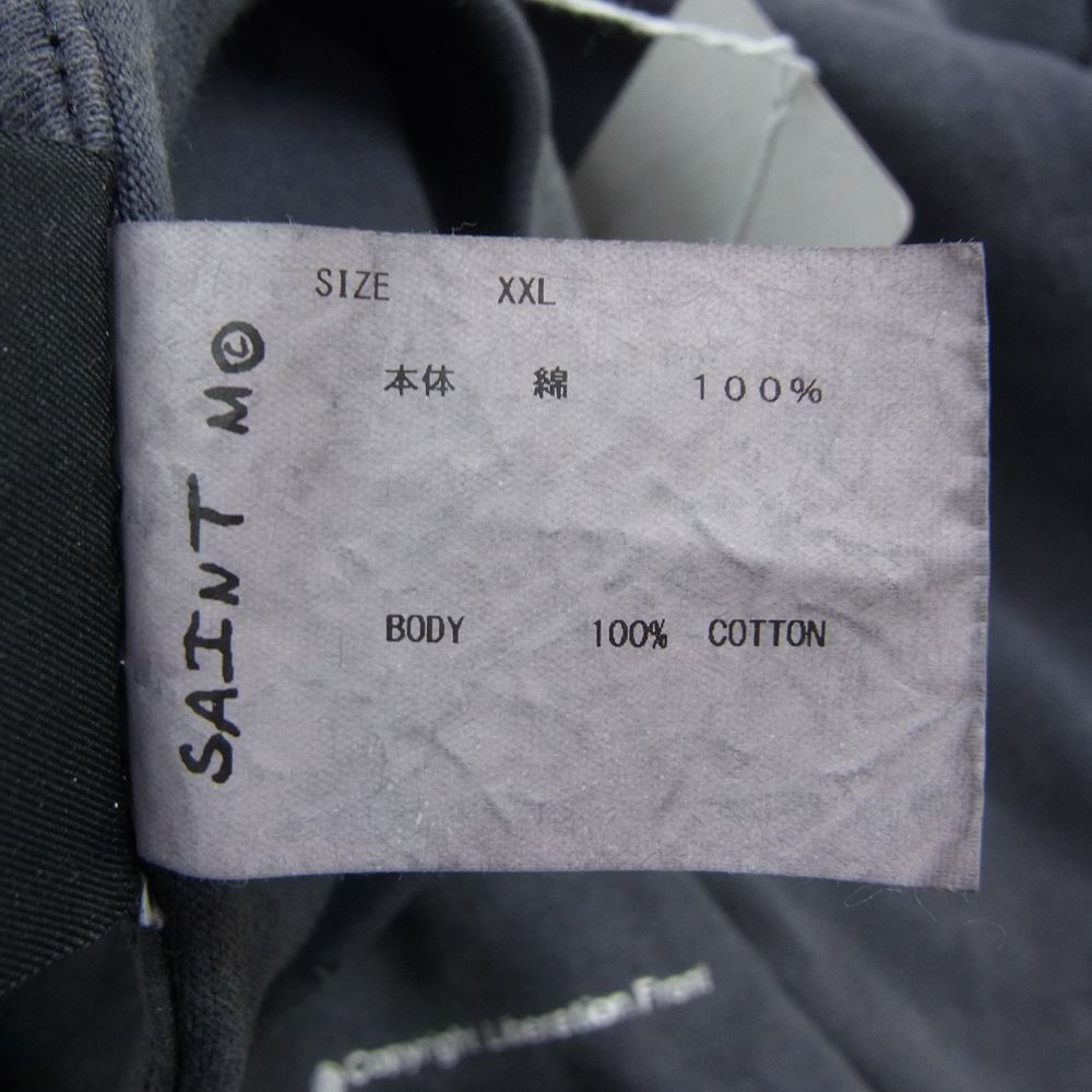 SAINT MICHAEL セントマイケル 23AW SM-A23-0000-012 DREAM WAR LS TEE ヴィンテージ加工 ロングスリーブ 長袖Ｔシャツ  チャコール系 XXL【美品】【中古】