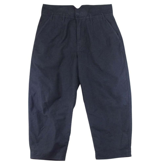 PORTER CLASSIC ポータークラシック 22AW MOLESKIN CLASSIC PANTS モールスキン クラシック 裾裏 ベロア 2タック パンツ ブラック系 L【中古】