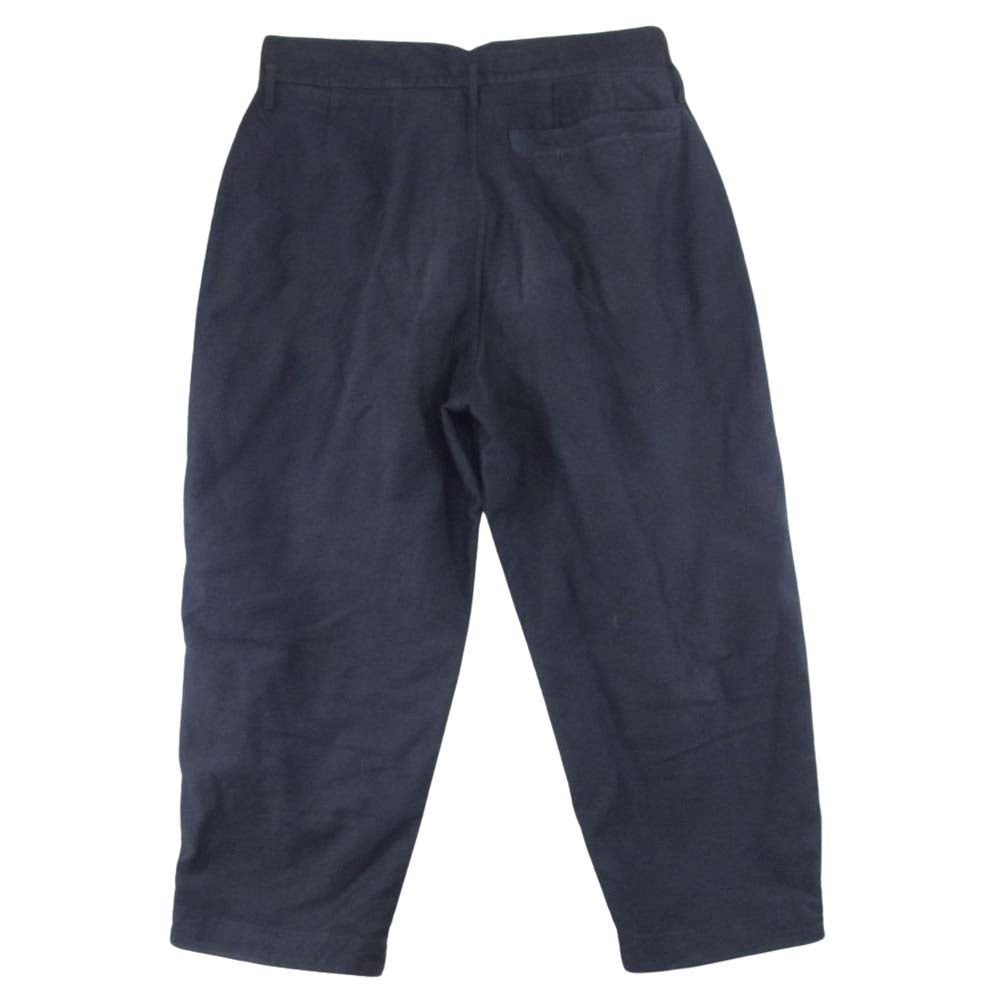 PORTER CLASSIC ポータークラシック 22AW MOLESKIN CLASSIC PANTS モールスキン クラシック 裾裏 ベロア 2タック パンツ ブラック系 L【中古】