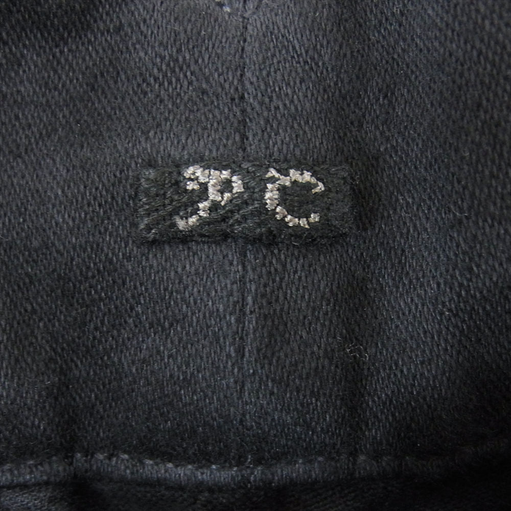 PORTER CLASSIC ポータークラシック 22AW MOLESKIN CLASSIC PANTS モールスキン クラシック 裾裏 ベロア 2タック パンツ ブラック系 L【中古】