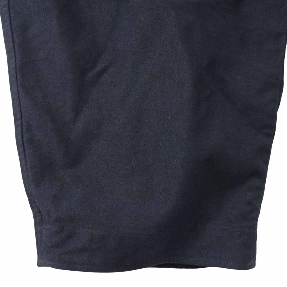 PORTER CLASSIC ポータークラシック 22AW MOLESKIN CLASSIC PANTS モールスキン クラシック 裾裏 ベロア 2タック パンツ ブラック系 L【中古】