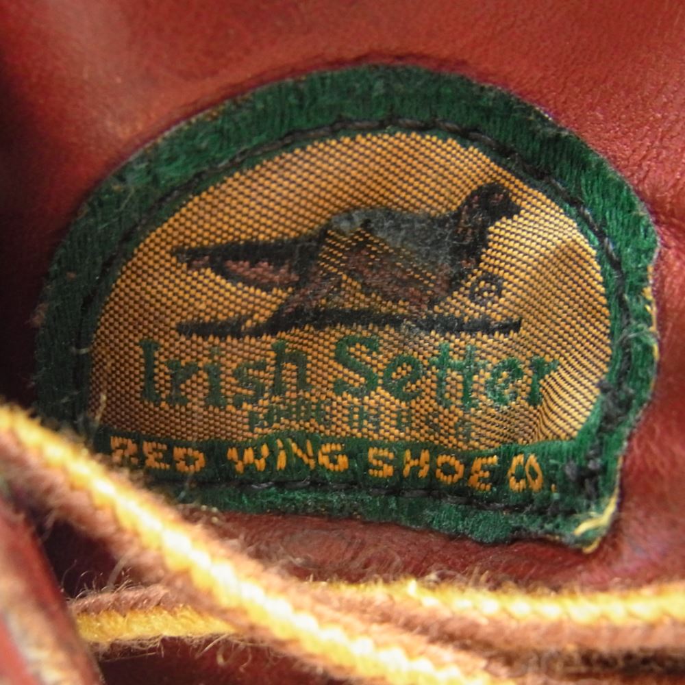 RED WING レッドウィング BEAMS別注 半円犬タグ アイリッシュセッター ブーツ 赤茶色系 9インチ【中古】