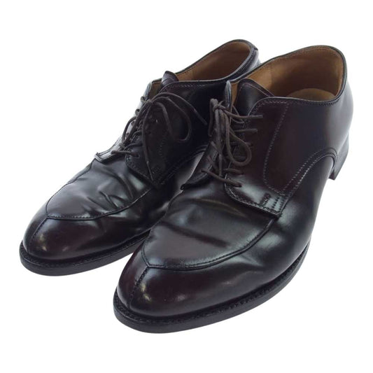 ALDEN オールデン 54321 コードバン Vチップ ブルーチャー シューズ ダークバーガンディー モディファイドラスト ダークブラウン系 9D【中古】