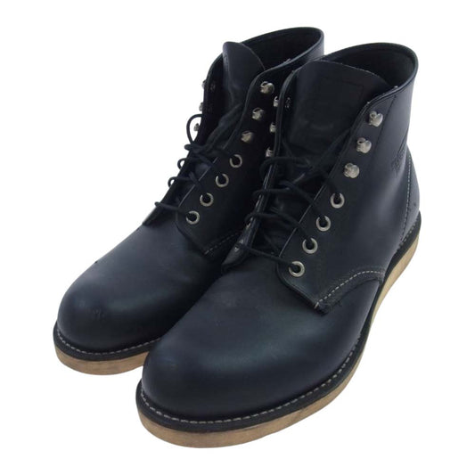 RED WING レッドウィング 8165 6 CLASSIC ROUND クラシックラウンドトゥ ワークブーツ ブラック系 US 9.5 D【中古】