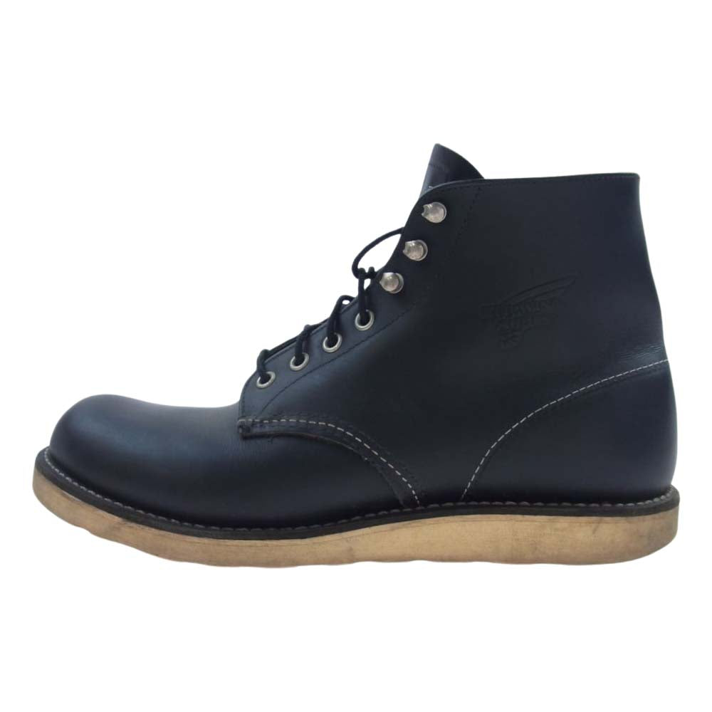 RED WING レッドウィング 8165 6 CLASSIC ROUND クラシックラウンドトゥ ワークブーツ ブラック系 US 9.5 D【中古】