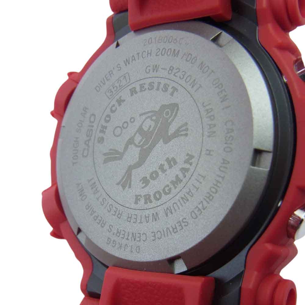 G-SHOCK ジーショック GW-8230NT-4JR 30周年記念モデル MASTER OF G -SEA FROGMAN フロッグマン ダイバーズ ウォッチ 腕時計 レッド系【新古品】【未使用】【中古】