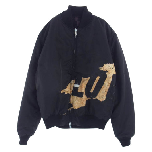 GIVENCHY ジバンシィ 15F 0601 615 リバーシブル フライト ボンバージャケット ブルゾン MA-1 ブラック系 50【美品】【中古】