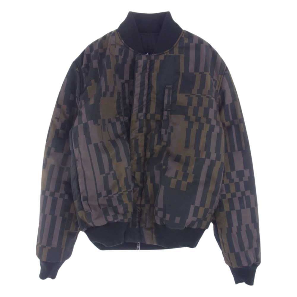 GIVENCHY ジバンシィ 15F 0601 615 リバーシブル フライト ボンバージャケット ブルゾン MA-1 ブラック系 50【美品】【中古】