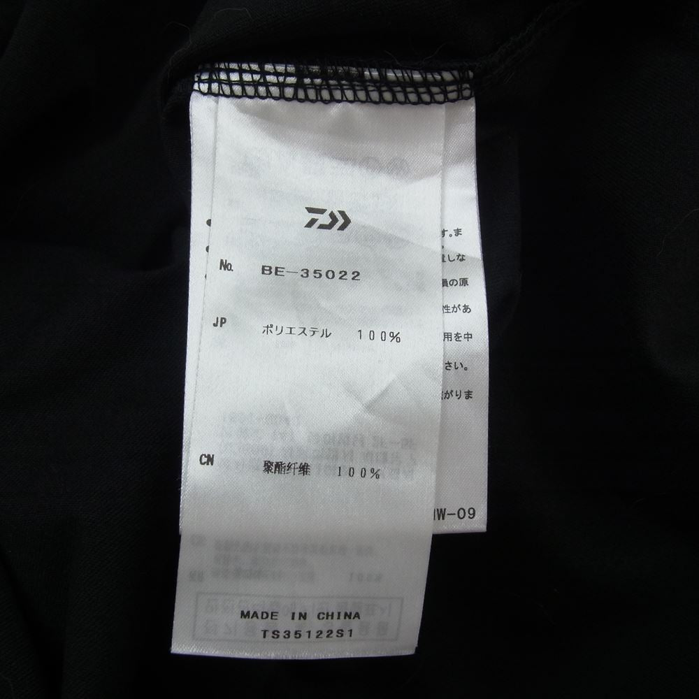 ダイワピア39 22SS BE-35022 TECH DRAWSTRING TEE L/S 裾ドローコード ヘビーウェイト フットボール テック 長袖 Tシャツ ロングスリーブ ロンＴ ブラック系 L【中古】