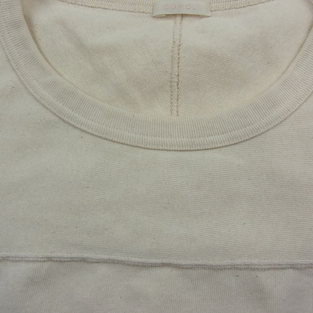 COMOLI コモリ 22SS V01-05005 フットボール Tシャツ ベージュ系 3【中古】 COMOLI コモリ 22SS V01-05005 フットボール Tシャツ ベージュ系 3