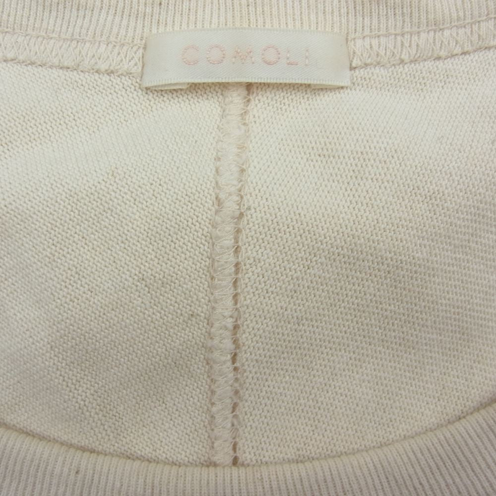 COMOLI コモリ 22SS V01-05005 フットボール Tシャツ ベージュ系 3【中古】