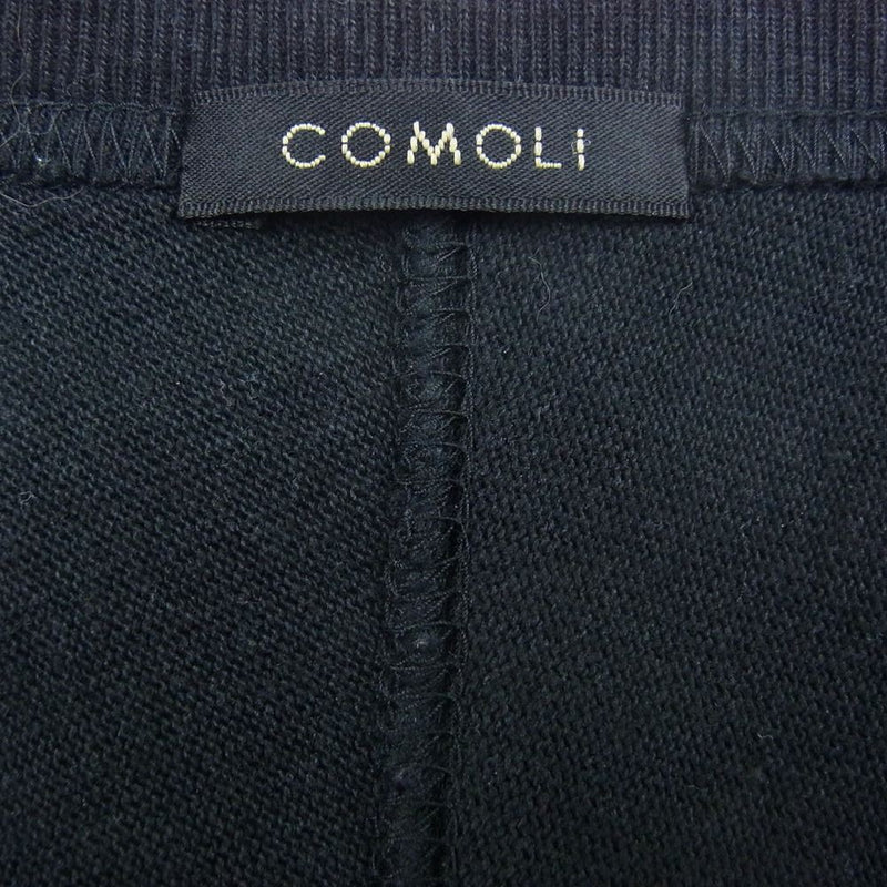 COMOLI コモリ 22SS V01-05005 フットボール Tシャツ ブラック ブラック系 3【中古】