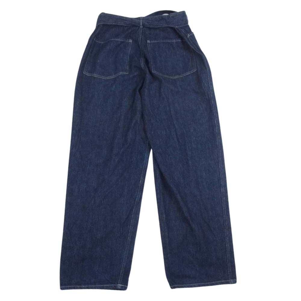 COMOLI コモリ 21AW U03-03011 BELTTED PANTS ベルテッド デニム パンツ インディゴブルー系 2【中古】
