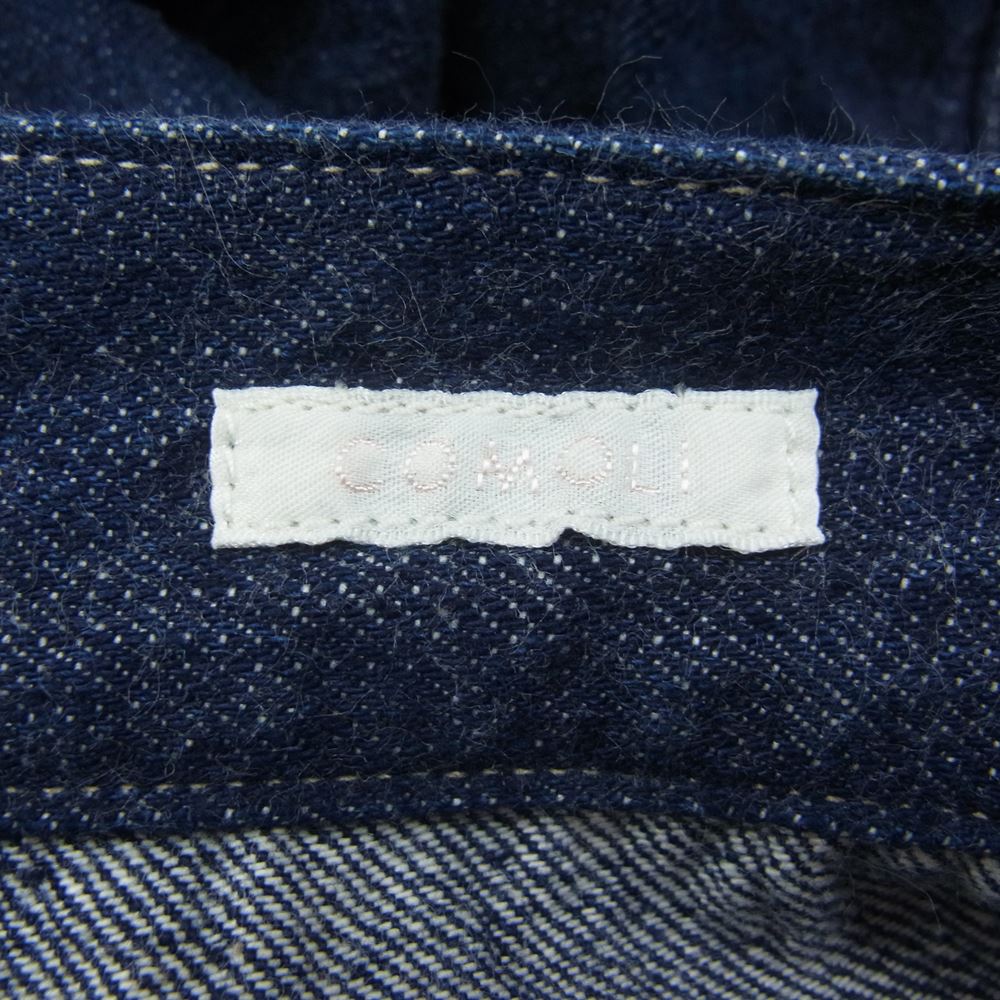 COMOLI コモリ 21AW U03-03011 BELTTED PANTS ベルテッド デニム パンツ インディゴブルー系 2【中古】