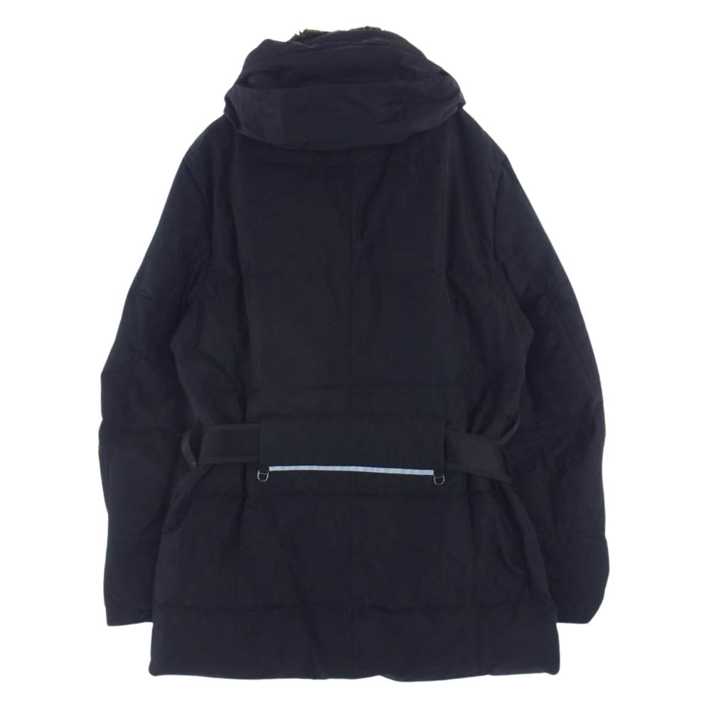 PEUTEREY ピューテリー 47283018 国内正規品 HURRICANE ハリケーン 襟ラビットファー ダウンジャケット ブラック系 S【中古】