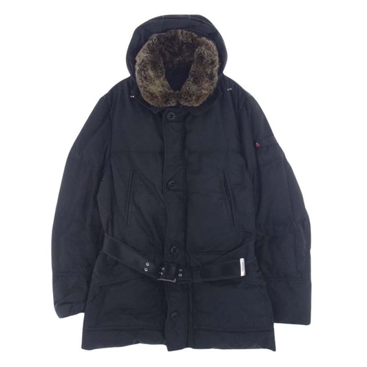 PEUTEREY ピューテリー 47293105 国内正規品 HURRICANE TXP09 ハリケーン 襟ラビットファー ダウンジャケット ブラック系 S【中古】