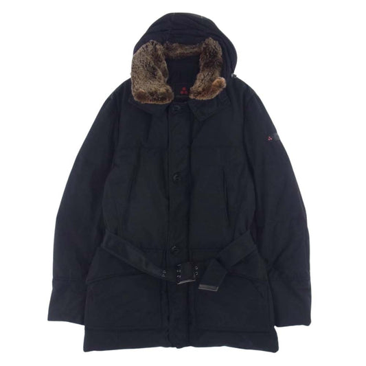 PEUTEREY ピューテリー 47283018 国内正規品 HURRICANE TXP08 NERO ハリケーン 襟ラビットファー ダウンジャケット ブラック系 S【中古】