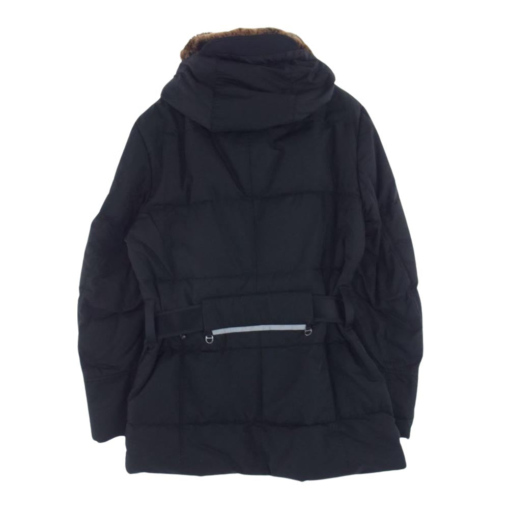 PEUTEREY ピューテリー 47293105 国内正規品 HURRICANE TXP09 ハリケーン 襟ラビットファー ダウンジャケット ブラック系 S【中古】