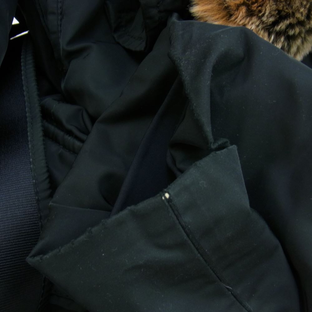 PEUTEREY ピューテリー 47293105 国内正規品 HURRICANE TXP09 ハリケーン 襟ラビットファー ダウンジャケット ブラック系 S【中古】