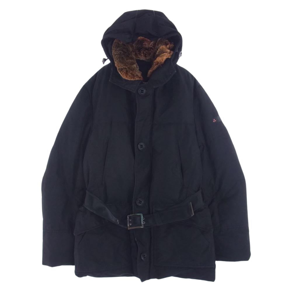 PEUTEREY ピューテリー 47283018 国内正規品 HURRICANE ハリケーン 襟ラビットファー ダウンジャケット ブラック系 S【中古】
