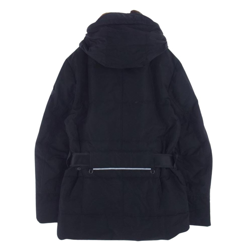 PEUTEREY ピューテリー 47283018 国内正規品 HURRICANE ハリケーン 襟ラビットファー ダウンジャケット ブラック系 S【中古】