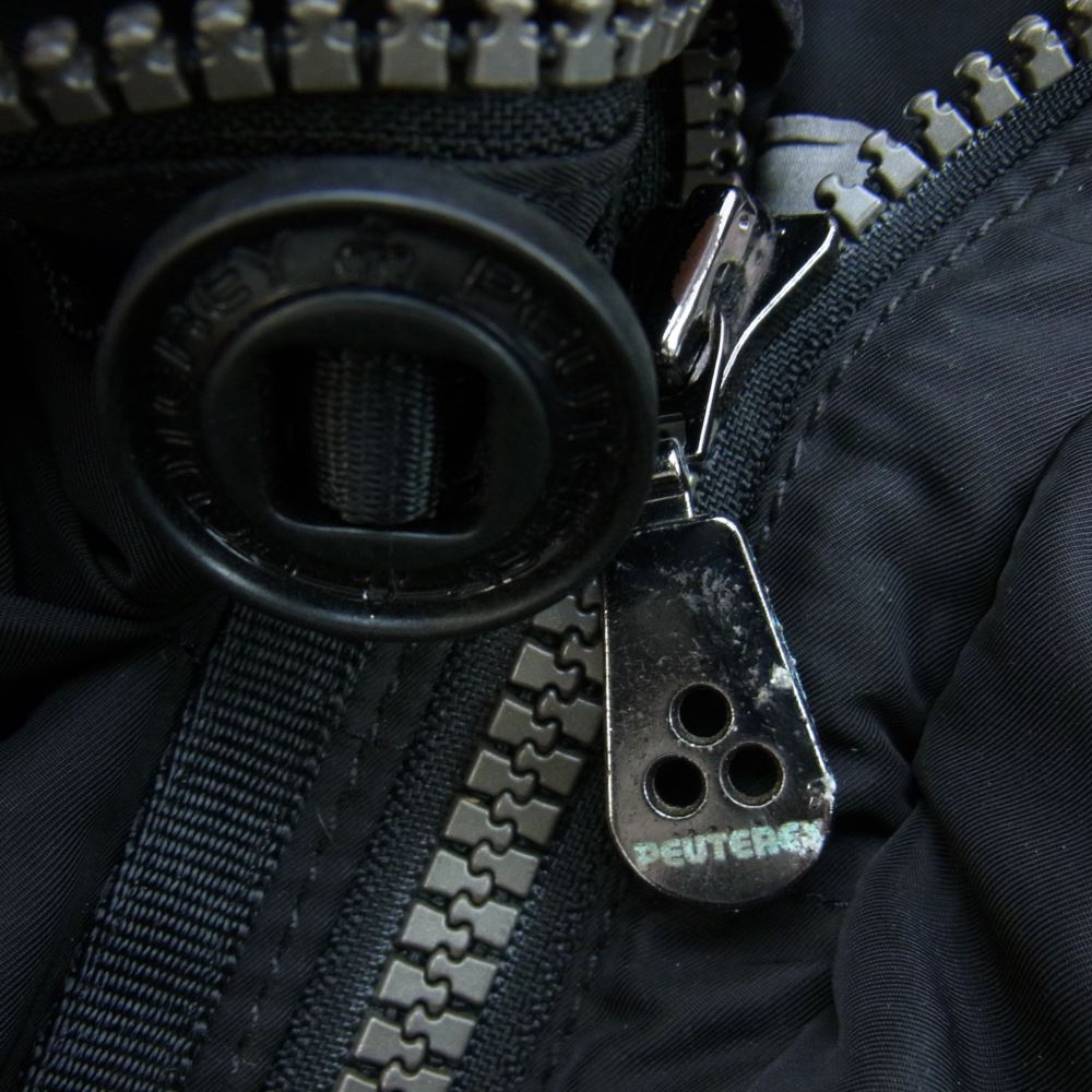 PEUTEREY ピューテリー 47283018 国内正規品 HURRICANE ハリケーン 襟ラビットファー ダウンジャケット ブラック系 S【中古】