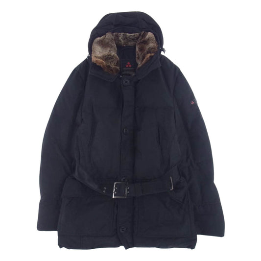 PEUTEREY ピューテリー 47283018 国内正規品 HURRICANE TXP08 NERO ハリケーン 襟ラビットファー ダウンジャケット ブラック系 S【中古】