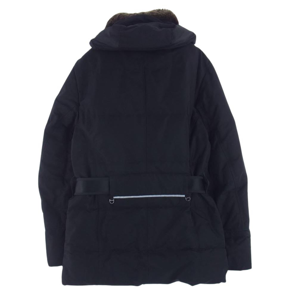 PEUTEREY ピューテリー 47283018 国内正規品 HURRICANE ハリケーン 襟ラビットファー ダウンジャケット ブラック系 S【中古】