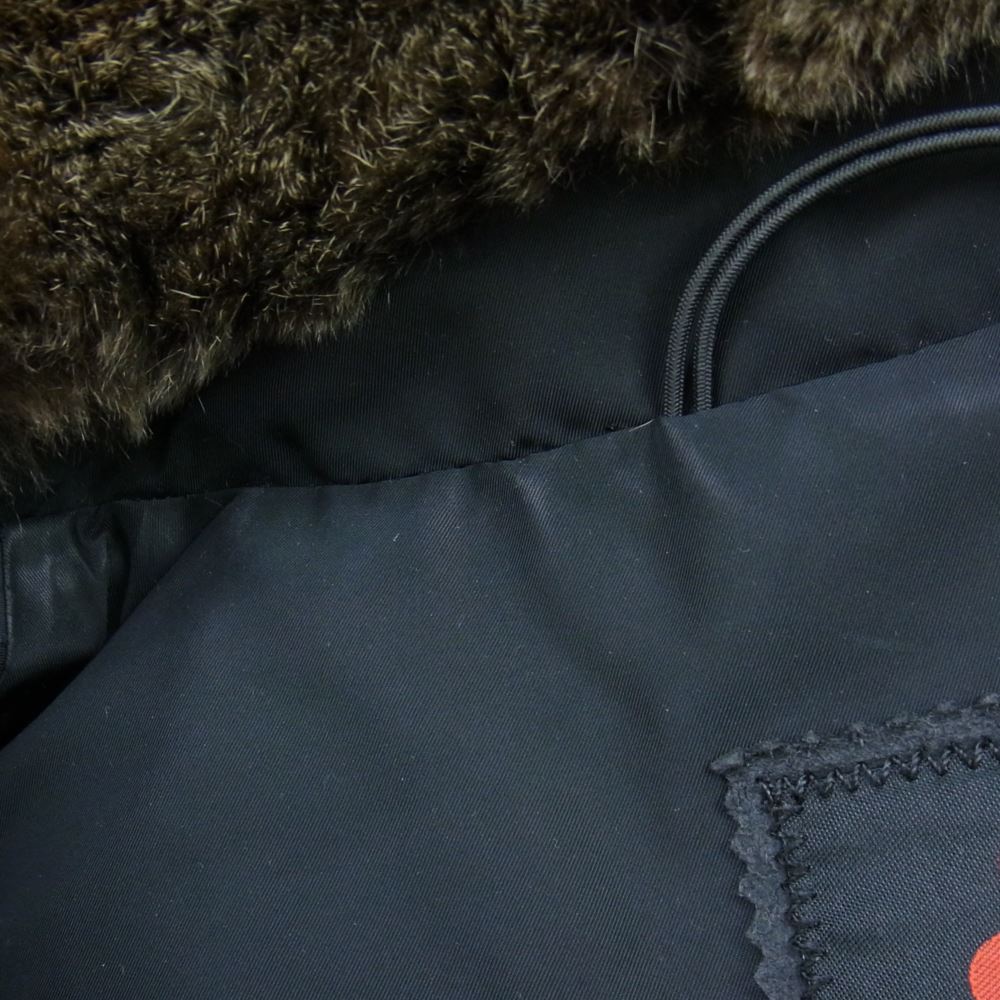 PEUTEREY ピューテリー 47283018 国内正規品 HURRICANE ハリケーン 襟ラビットファー ダウンジャケット ブラック系 S【中古】