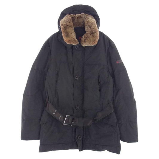 PEUTEREY ピューテリー 47283018 国内正規品 HURRICANE ハリケーン 襟ラビットファー ダウンジャケット カーキ系 色番961 S【中古】