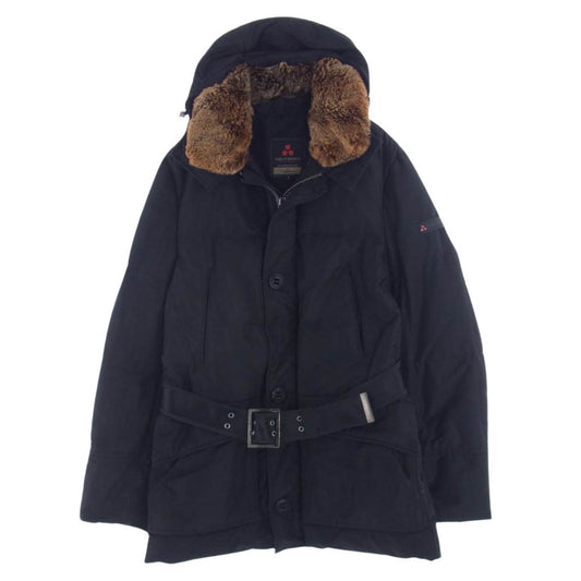 PEUTEREY ピューテリー 47283018 国内正規品 HURRICANE TXP08 NERO ハリケーン 襟ラビットファー ダウンジャケット ブラック系 S【中古】