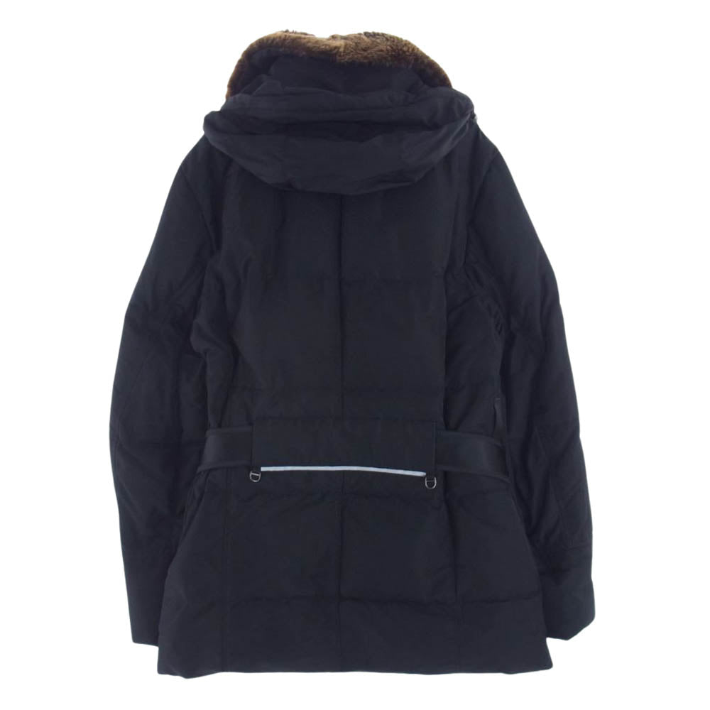 PEUTEREY ピューテリー 47283018 国内正規品 HURRICANE TXP08 NERO ハリケーン 襟ラビットファー ダウンジャケット ブラック系 S【中古】