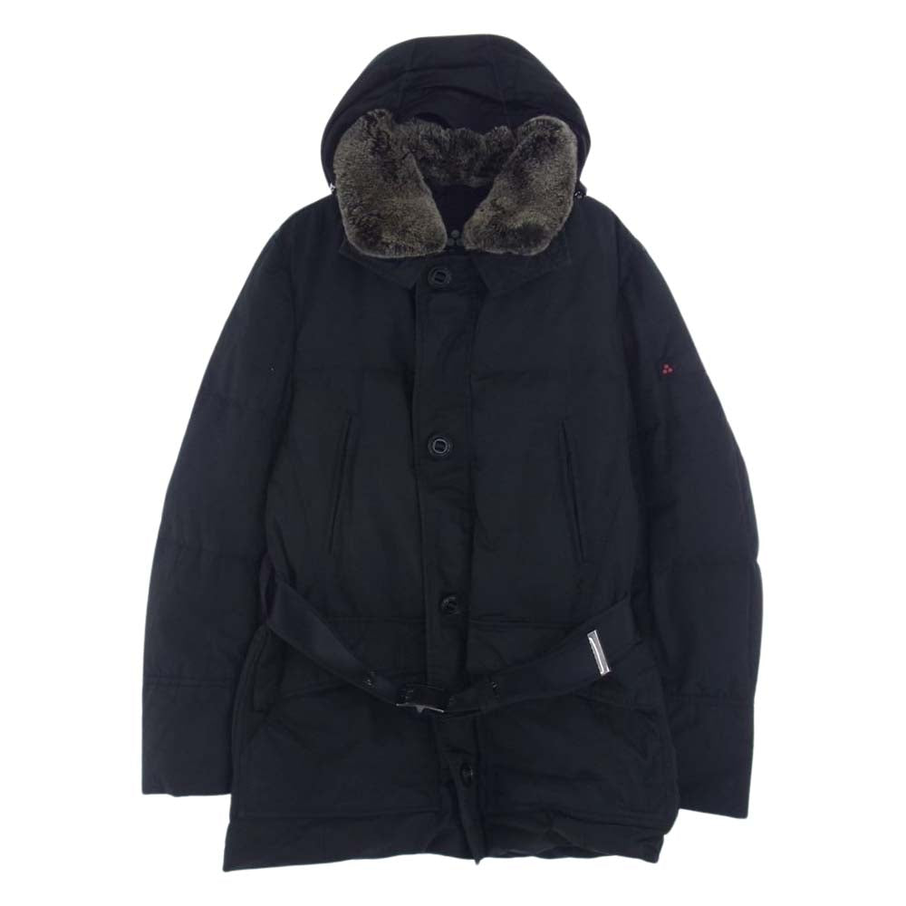 PEUTEREY ピューテリー 47293105 国内正規品 HURRICANE TXP 09 ハリケーン 襟ラビットファー ダウンジャケット ブラック系 S【中古】