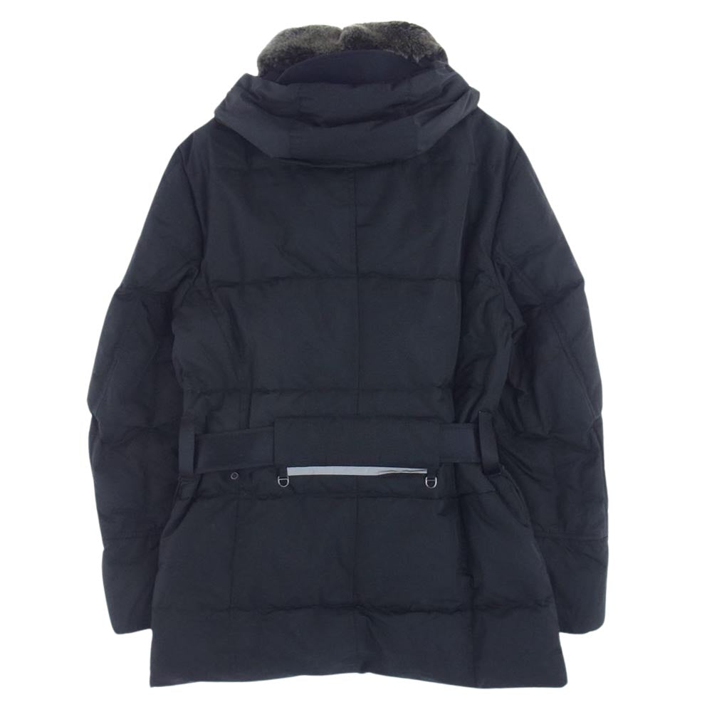 PEUTEREY ピューテリー 47293105 国内正規品 HURRICANE TXP 09 ハリケーン 襟ラビットファー ダウンジャケット ブラック系 S【中古】