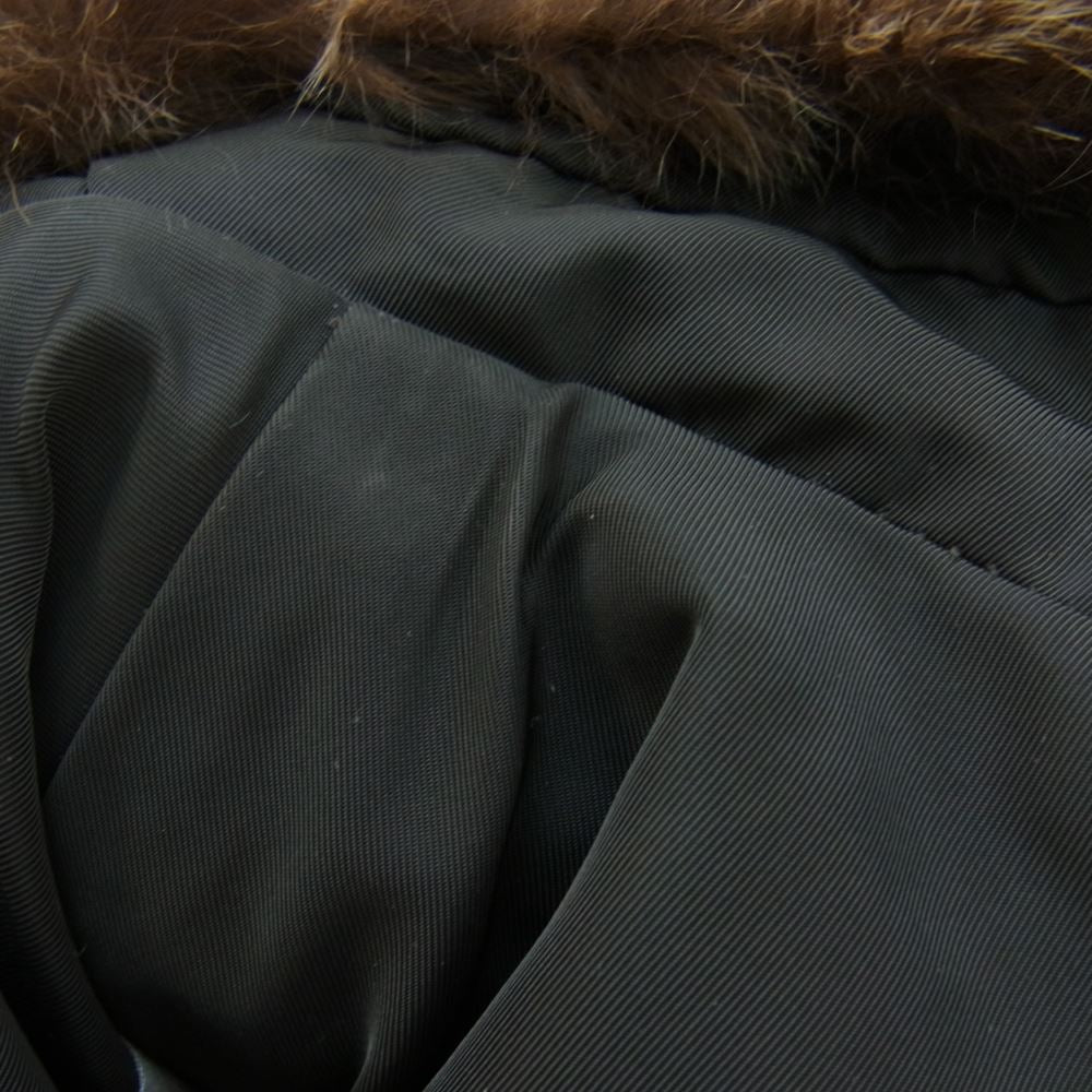 PEUTEREY ピューテリー 47283018 国内正規品 HURRICANE ハリケーン 襟ラビットファー ダウンジャケット カーキ カーキ系 色番961 S【中古】